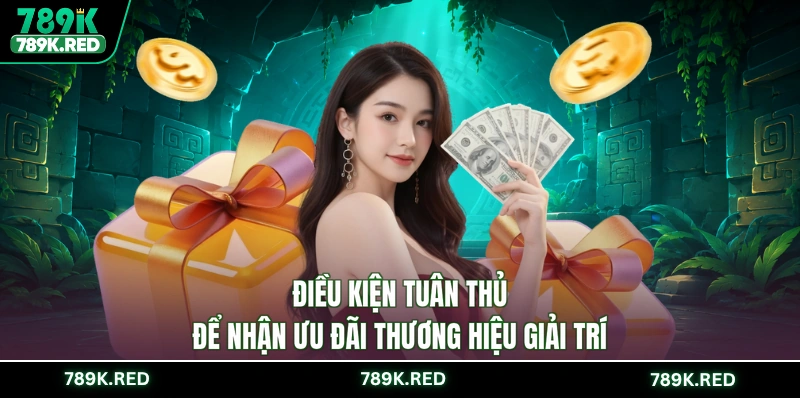 Điều kiện tuân thủ để nhận ưu đãi thương hiệu giải trí